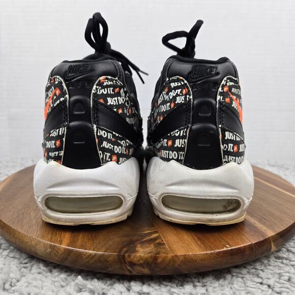 Nike Mens 10 Air Max 95 Just Do It 2018 Black Daily Casual Sneaker AV6246-001 - Picture 3 of 13